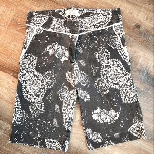 Black Paisley Bermuda Shorts McIlhenny Dry Goods